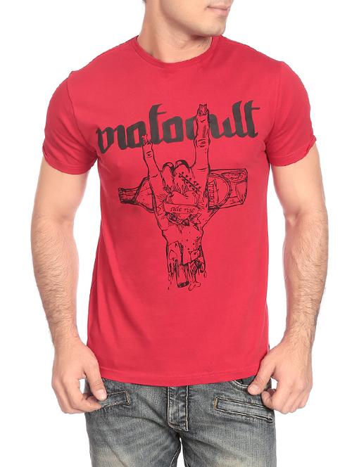 red cotton tshirt - 12763800 - Very Small Image - 1