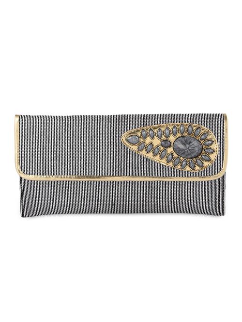 silver jute clutch with chain - 1276971 - Very Small Image - 1