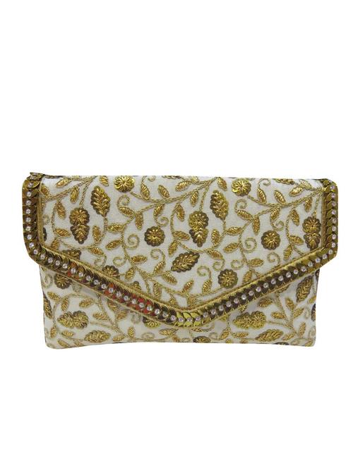 white silk clutch - 12774356 - Very Small Image - 1