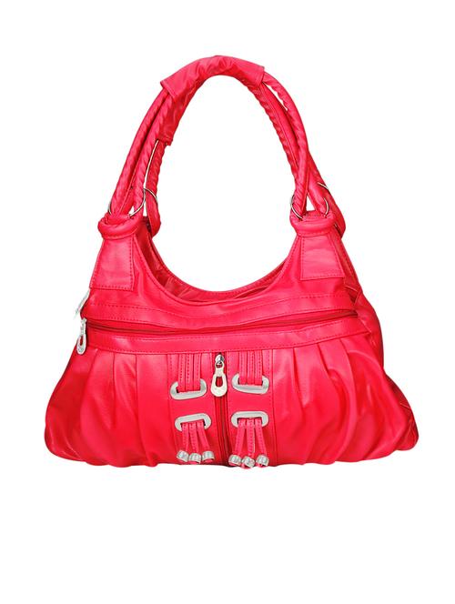 pink leatherette hobo handbag - 12775836 - Very Small Image - 1