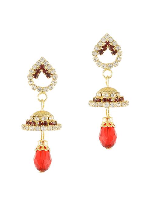 gold metal chandellier earring - 12776573 - Very Small Image - 1