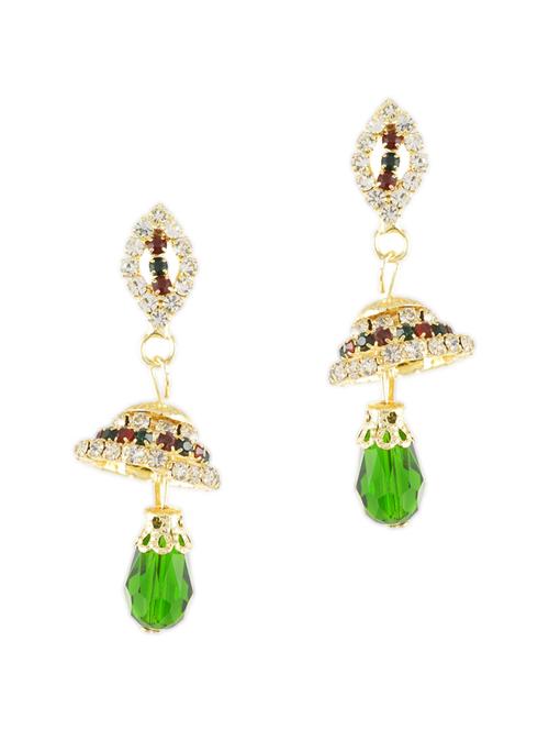 gold metal chandellier earring - 12776575 - Very Small Image - 1