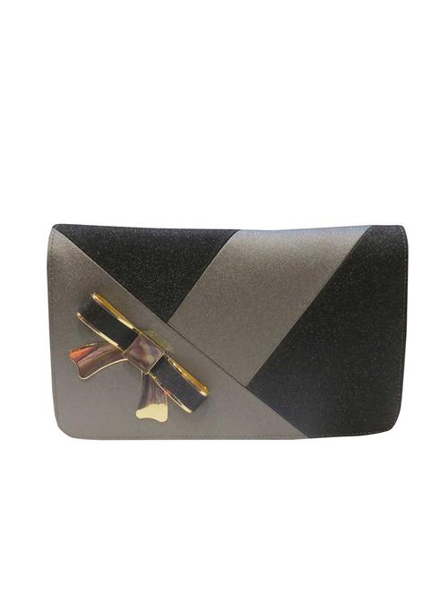 black polyester clutch - 12777097 - Very Small Image - 1