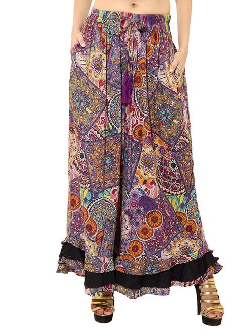 multi colored printed palazzo - 12778324 - Very Small Image - 1