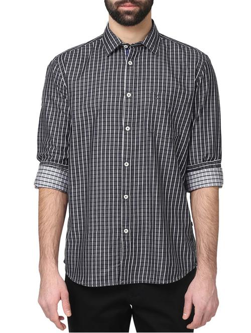 black cotton casual shirt - 12782554 - Very Small Image - 1