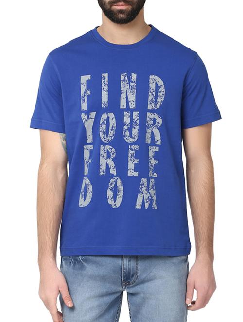dark blue cotton tshirt - 12782595 - Very Small Image - 1