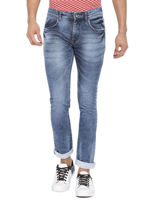 blue denim washed jeans - 12782658 - Very Small Image - 1