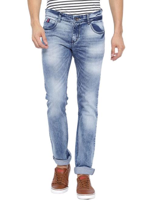 blue denim washed jeans - 12782665 - Very Small Image - 1