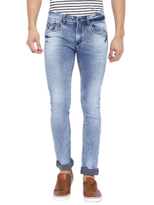 blue denim washed jeans - 12782669 - Very Small Image - 1