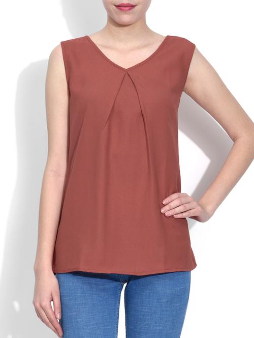 women's straight v neck top - 1278326 - Very Small Image - 1