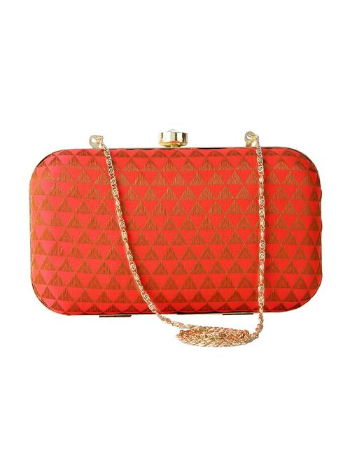 orange shimmer clutch - 12784146 - Very Small Image - 1