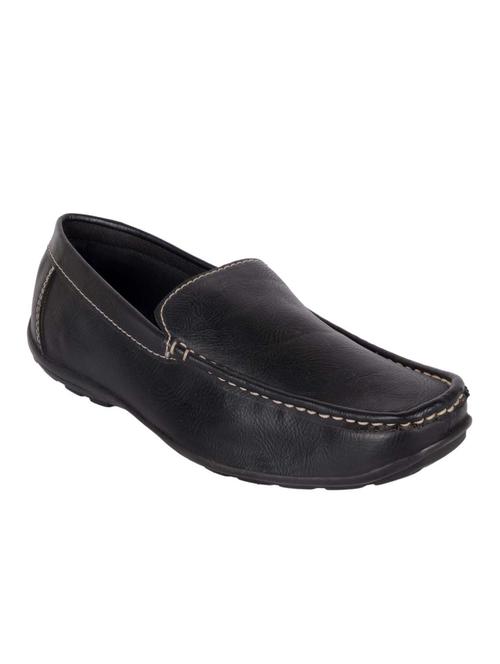 black Leatherette slip on loafer - 12785475 - Very Small Image - 1