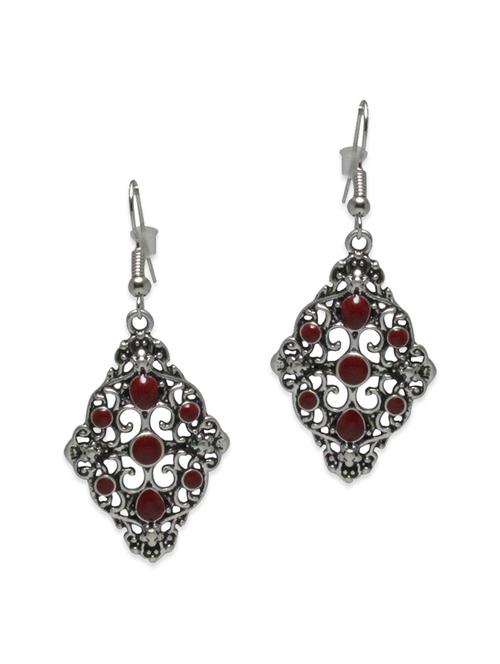 multi colored metal drop earrings - 12786802 - Very Small Image - 1
