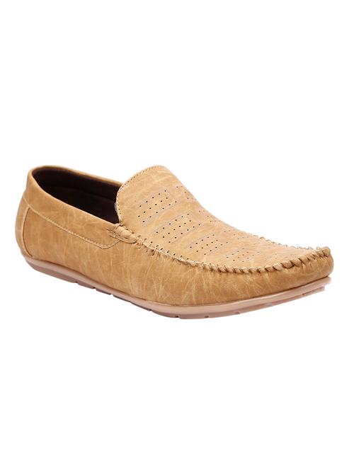 beige leatherette slip on loafer - 12787063 - Very Small Image - 1
