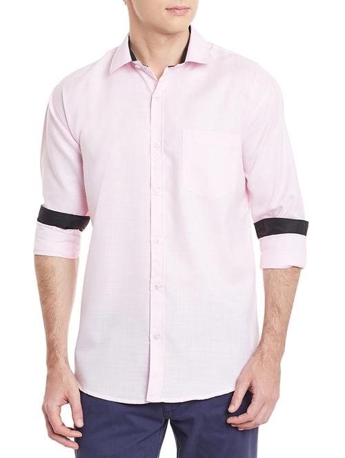 pink cotton casual shirt - 12788166 - Very Small Image - 1