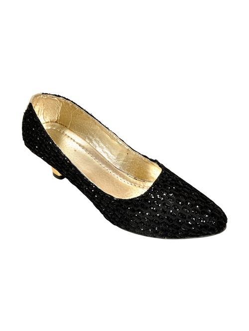 black fabric slip on pumps - 12789355 - Very Small Image - 1