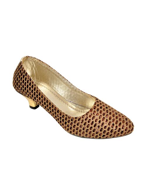 brown fabric slip on pumps - 12789356 - Very Small Image - 1