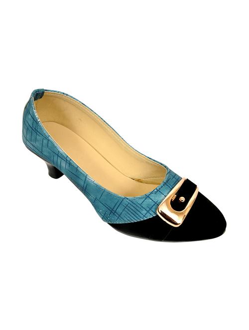 blue fabric slip on pumps - 12789362 - Very Small Image - 1