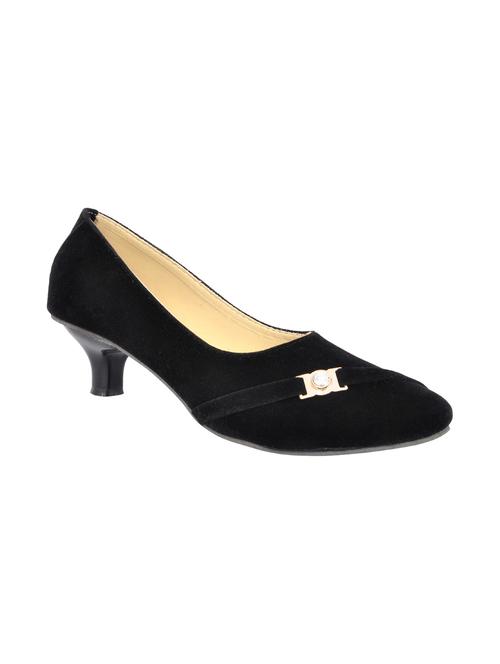 black velvet slip on pumps - 12789374 - Very Small Image - 1