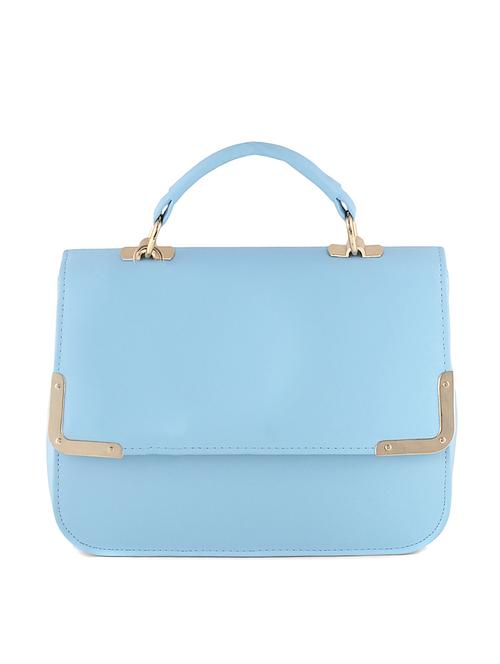blue leatherette handbag - 12790283 - Very Small Image - 1