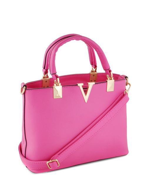 pink leatherette handbag - 12790284 - Very Small Image - 1