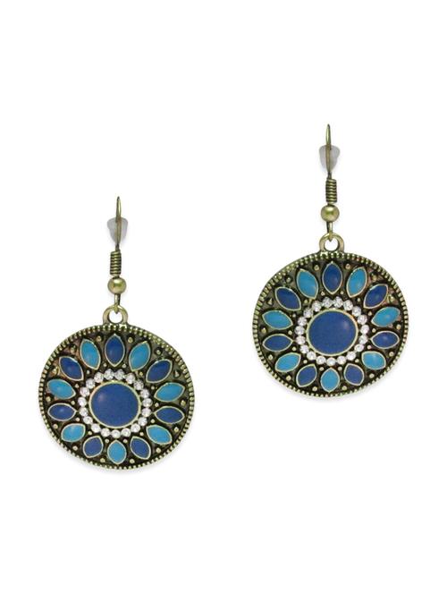 multi colored metal drop earrings - 12790473 - Very Small Image - 1