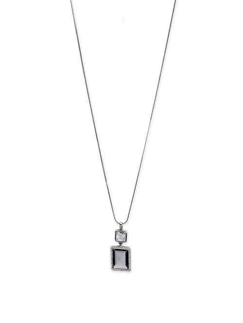 crystal collection silver long pendant for women - 12791275 - Very Small Image - 1