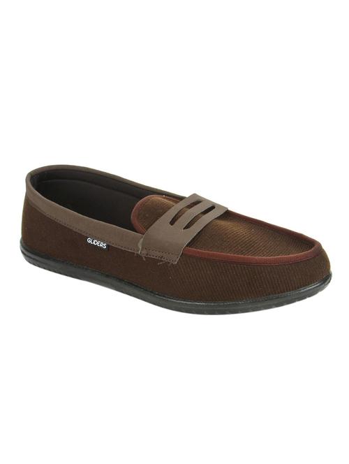 brown canvas slip on loafers - 12791327 - Very Small Image - 1