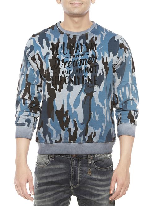 blue cotton camouflage sweatshirt - 12792720 - Very Small Image - 1