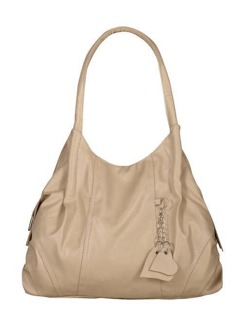 beige leatherette handbag - 12793953 - Very Small Image - 1