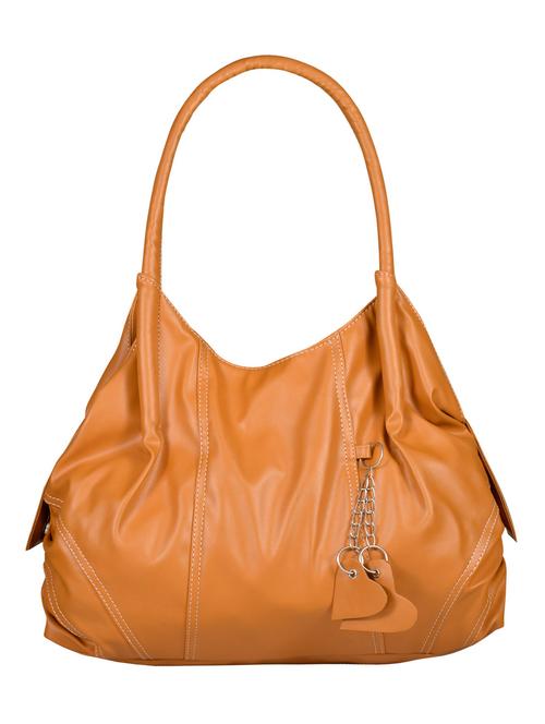 orange leatherette handbag - 12793954 - Very Small Image - 1