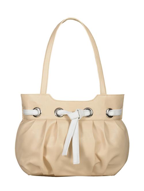 beige leatherette handbag - 12793959 - Very Small Image - 1