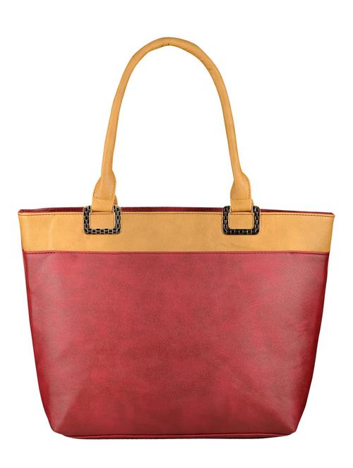 maroon leatherette handbag - 12793997 - Very Small Image - 1