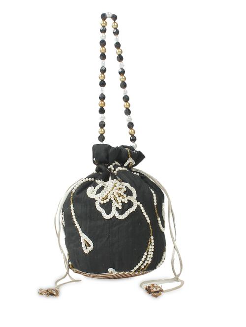 black embellished potli bag - 1279549 - Very Small Image - 1