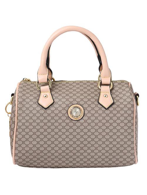 brown leatherette handbag - 12797898 - Very Small Image - 1