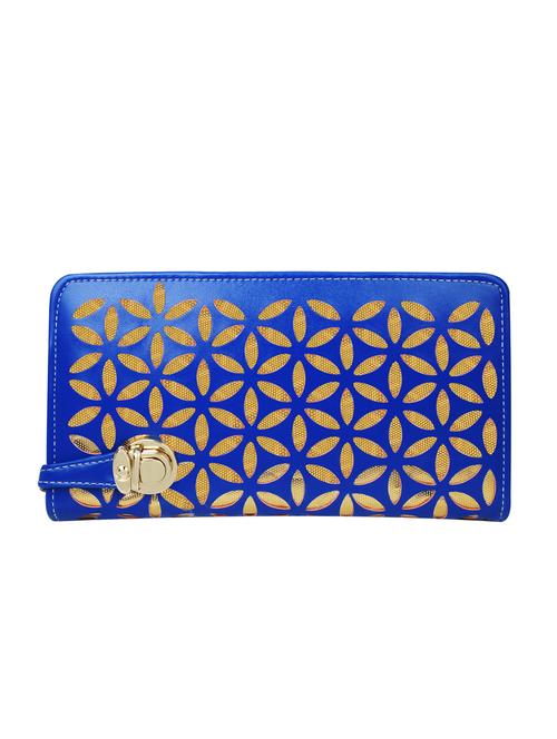 blue leatherette clutch - 12797986 - Very Small Image - 1