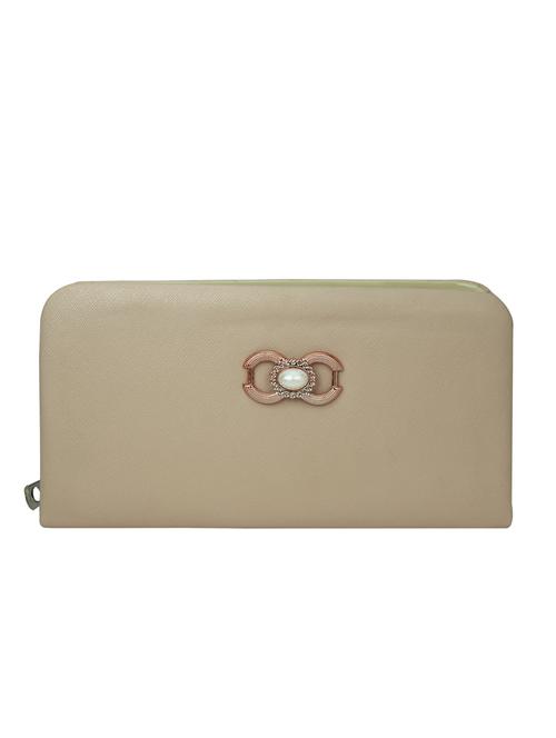beige leatherette clutch - 12797997 - Very Small Image - 1