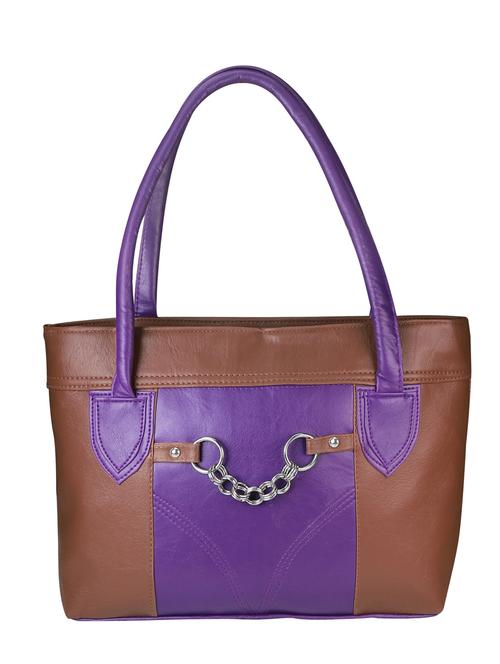 brown leatherette handbag - 12798058 - Very Small Image - 1