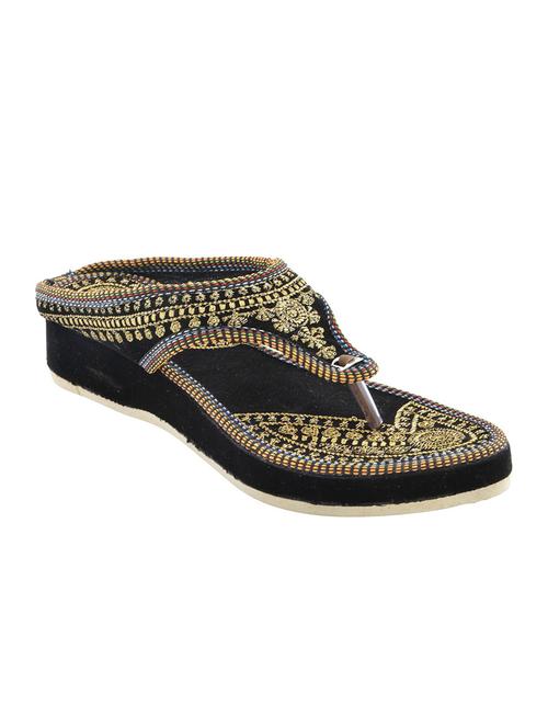 black ethnic sandals - 12798449 - Very Small Image - 1