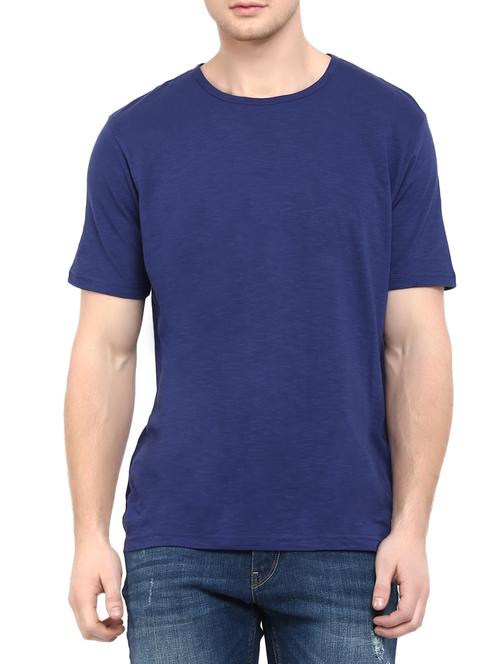 navy blue cotton tshirt - 12799002 - Very Small Image - 1