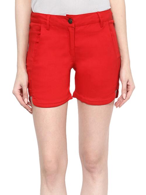 red cotton shorts - 12802494 - Very Small Image - 1