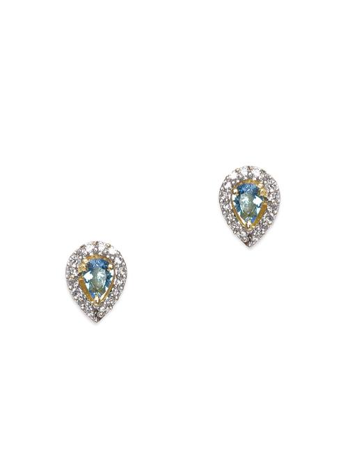 blue and clear embellished drop studs - 1280504 - Very Small Image - 1