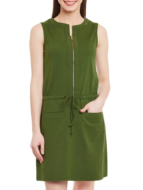 green cotton shift dress - 12805714 - Very Small Image - 1