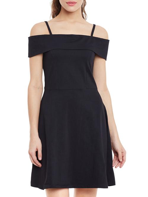 fold-over panel skater dress - 12805724 - Very Small Image - 1