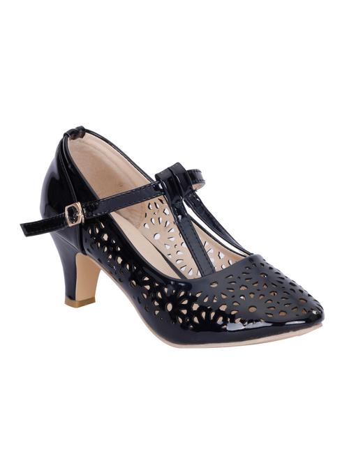 black leatherette sandals - 12806412 - Very Small Image - 1