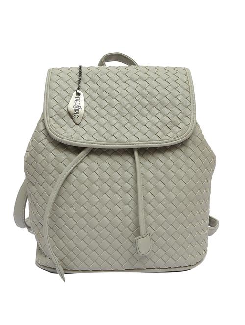 grey leatherette backpack - 12809989 - Very Small Image - 1