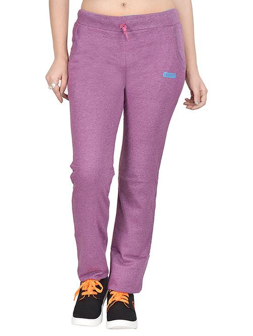 purple cotton track pants - 12813990 - Very Small Image - 1