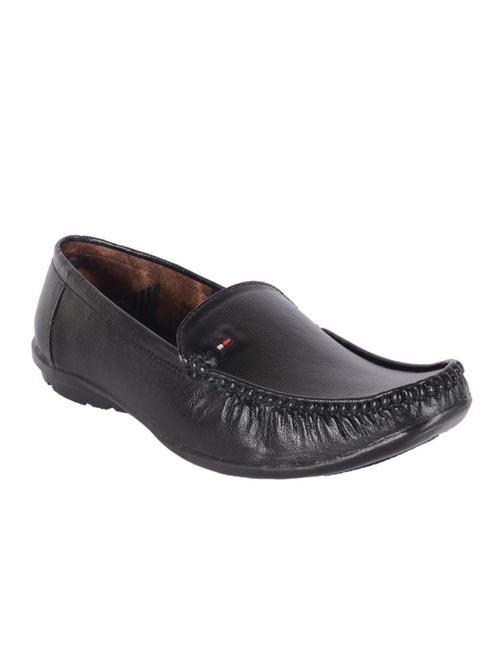 black leatherette slip on loafer - 12815755 - Very Small Image - 1