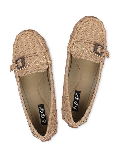 beige leatherette flats - 1281736 - Very Small Image - 1