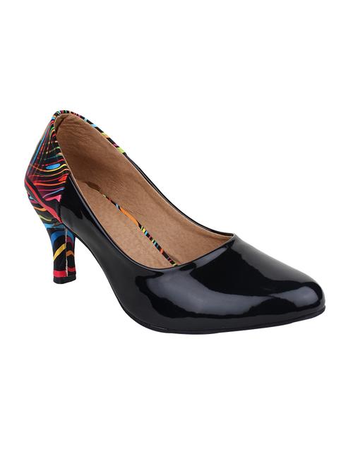 black patent leather slip on pumps - 12817753 - Very Small Image - 1